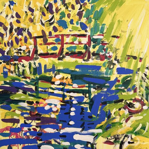 Red happy bridge 3 par Daniel PAUGAM, Peinture en vente sur Singulart