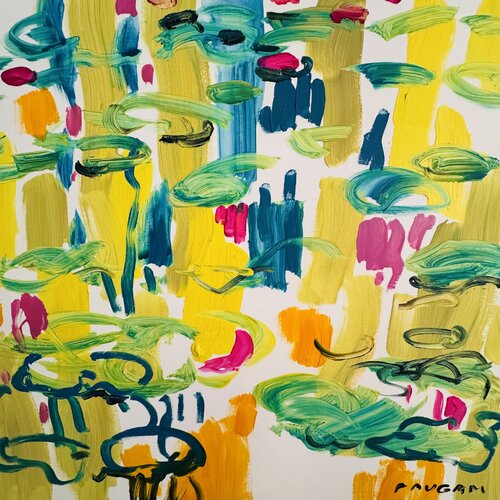 Les 19 nénuphars 3/3 par Daniel PAUGAM, Peinture en vente sur Singulart