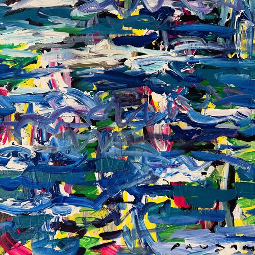 Water lilies of silence di Daniel PAUGAM, Pittura in vendita su Singulart