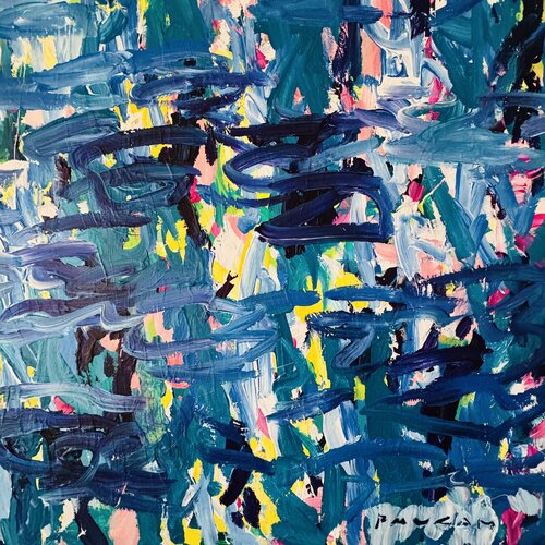 Water lilies of silence 3 di Daniel PAUGAM, Pittura in vendita su Singulart