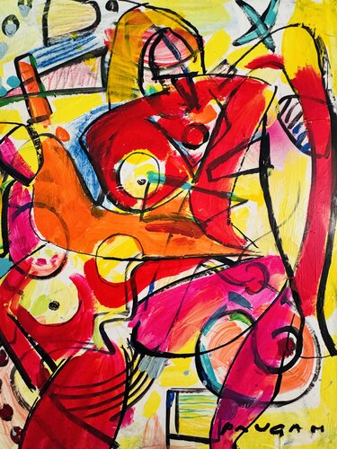 Femme nue ouverte di Daniel PAUGAM, Pittura in vendita su Singulart