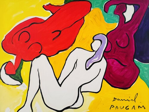 Le nu flottant par Daniel PAUGAM, Peinture en vente sur Singulart