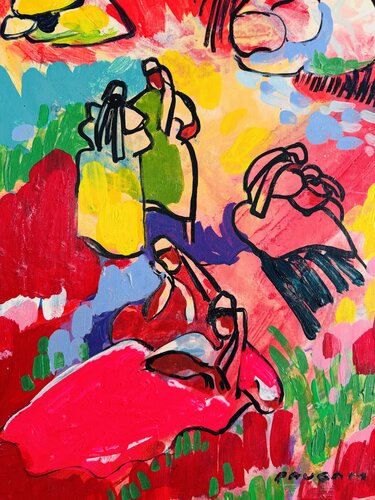 Les femmes douces von Daniel PAUGAM, Malerei kaufen auf Singulart