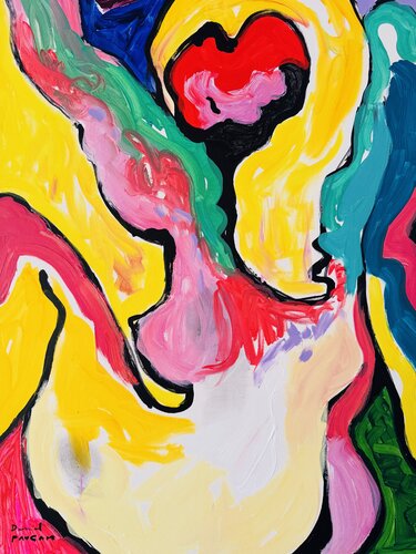 Nu au bras levé van Daniel PAUGAM, Schilderij te koop op Singulart