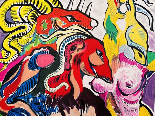 Les 2 envieux van Daniel PAUGAM, Schilderij te koop op Singulart