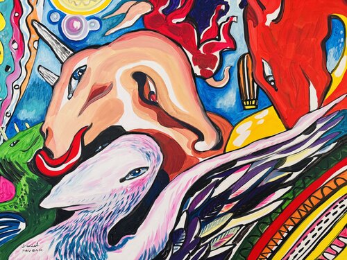 Trampolino par Daniel PAUGAM, Peinture en vente sur Singulart