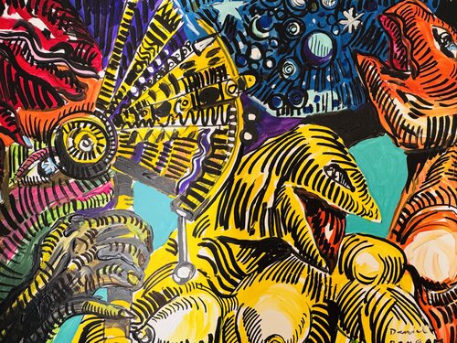 L’astrolabe par Daniel PAUGAM, Peinture en vente sur Singulart