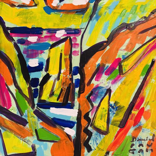 Les roches indomptables No 26 par Daniel PAUGAM, Peinture en vente sur Singulart