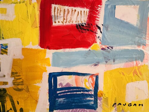 Serviettes sur la plage par Daniel PAUGAM, Peinture en vente sur Singulart