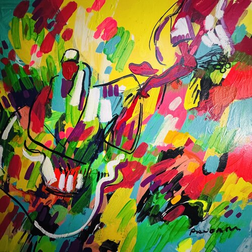 Les tables mises par Daniel PAUGAM, Peinture en vente sur Singulart