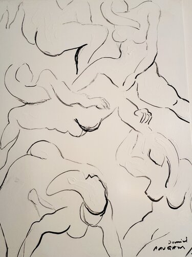 5 nus parlant de philosophie van Daniel PAUGAM, Schilderij te koop op Singulart