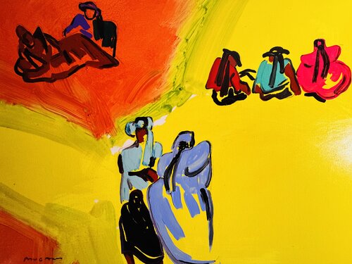 Esquisses pour le futur van Daniel PAUGAM, Schilderij te koop op Singulart