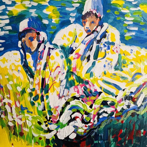 Les belles à l’eau dormante von Daniel PAUGAM, Malerei kaufen auf Singulart