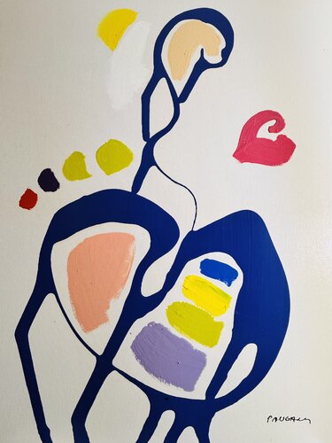 Femme assise de Daniel PAUGAM, Pintura a la venta en Singulart