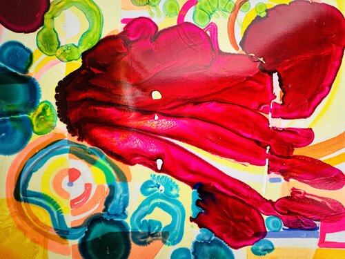 La pieuvre par 4 van Daniel PAUGAM, Schilderij te koop op Singulart