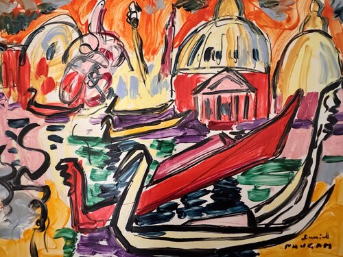 Venise 19 par Daniel PAUGAM, Peinture en vente sur Singulart