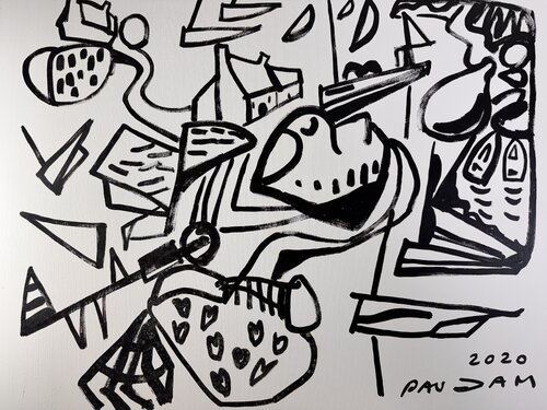 Le champ de jonquilles par Daniel PAUGAM, Peinture en vente sur Singulart