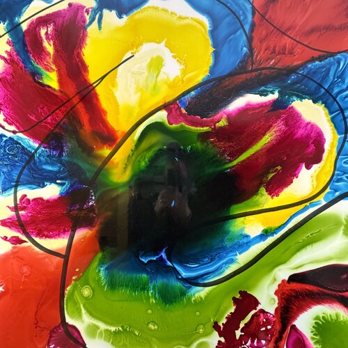 Les 2 grandes feuilles van Daniel PAUGAM, Schilderij te koop op Singulart