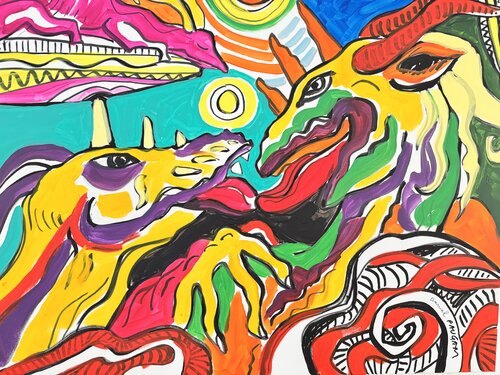 Pendant la sieste du petit van Daniel PAUGAM, Schilderij te koop op Singulart