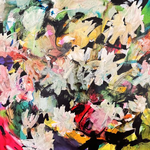 Happy Flowers 2 de Daniel PAUGAM, Otros medios a la venta en Singulart