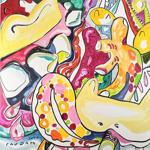 La belle vie à la mare by Daniel PAUGAM, Painting for Sale on Singulart