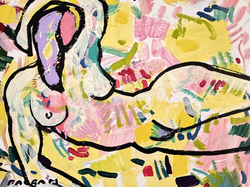 Nymphe rêvant d’un Dieu de Daniel PAUGAM, Pintura a la venta en Singulart