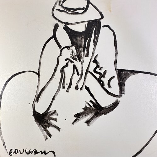 Jeune femme pensive di Daniel PAUGAM, Pittura in vendita su Singulart