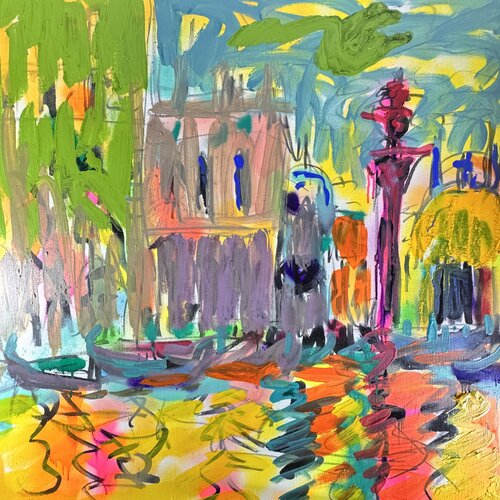Venise assoupie de Daniel PAUGAM, Pintura a la venta en Singulart