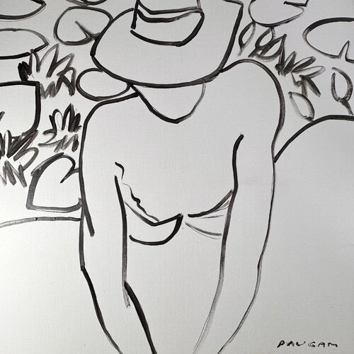 Femme au corsage ( au corps sage) van Daniel PAUGAM, Schilderij te koop op Singulart
