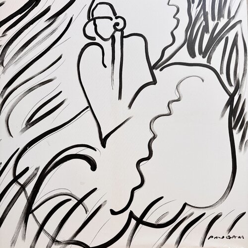 Femme à la visière 4 van Daniel PAUGAM, Schilderij te koop op Singulart