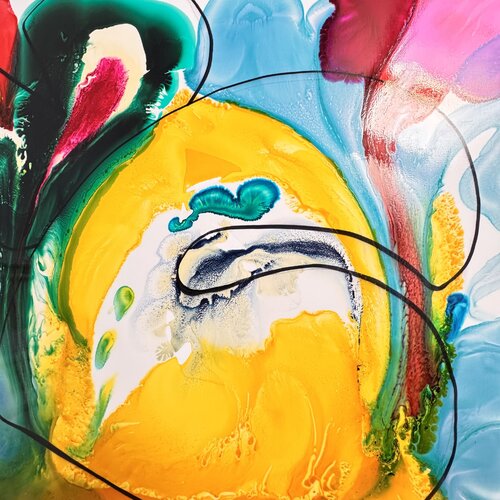 L’hippocampe sur la feuille par Daniel PAUGAM, Peinture en vente sur Singulart