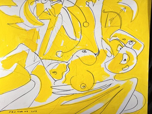 L’ange renaissant par Daniel PAUGAM, Peinture en vente sur Singulart