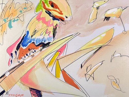 La mutation des animaux par Daniel PAUGAM, Peinture en vente sur Singulart