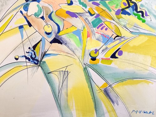 Les oiseaux en fête par Daniel PAUGAM, Peinture en vente sur Singulart