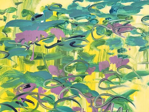 Les nymphéas libres van Daniel PAUGAM, Schilderij te koop op Singulart