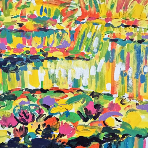 La nature est une église d’inspiration van Daniel PAUGAM, Schilderij te koop op Singulart