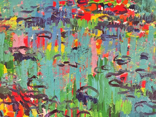 Les nénuphars volants par Daniel PAUGAM, Peinture en vente sur Singulart