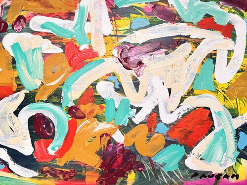 Playing in the sky 1 par Daniel PAUGAM, Peinture en vente sur Singulart