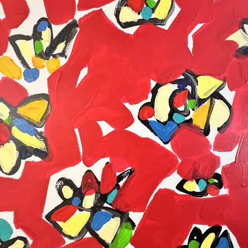 Fleurs sur l’eau 1 di Daniel PAUGAM, Pittura in vendita su Singulart