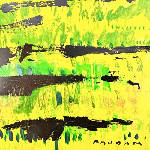 Eau verte et jaune par Daniel PAUGAM, Peinture en vente sur Singulart
