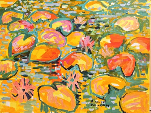 Les nymphéas ordinaires 1/2 von Daniel PAUGAM, Malerei kaufen auf Singulart