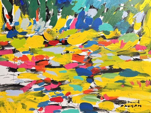Végétation sur l’eau 2/3 par Daniel PAUGAM, Peinture en vente sur Singulart