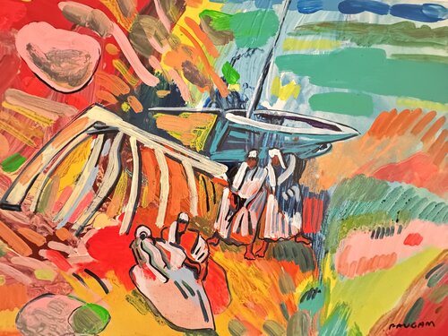 La coque retournée par Daniel PAUGAM, Peinture en vente sur Singulart