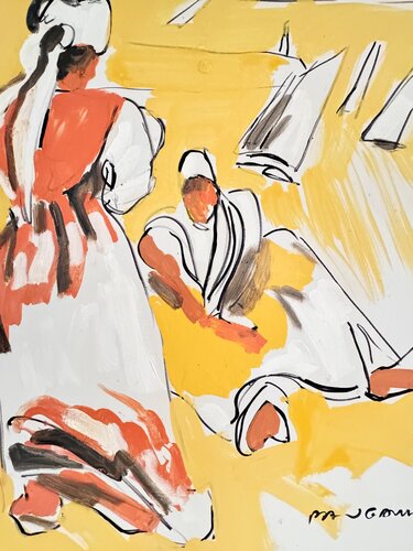 Le phare blanc by Daniel PAUGAM, Painting for Sale on Singulart