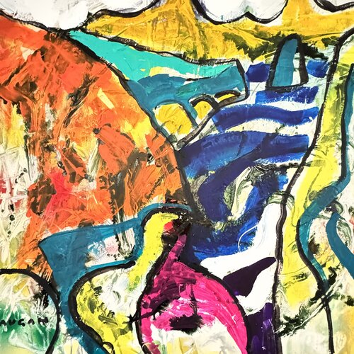 Les roches indomptables No 36 par Daniel PAUGAM, Peinture en vente sur Singulart