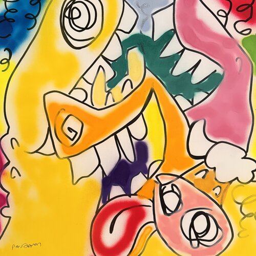 Confettis et mirlitons par Daniel PAUGAM, Peinture en vente sur Singulart