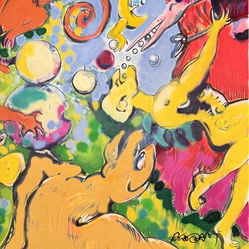 Les 2 mondes superposés par Daniel PAUGAM, Peinture en vente sur Singulart