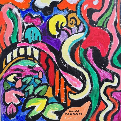 Nymphéas rêvant de lumière 4 di Daniel PAUGAM, Pittura in vendita su Singulart