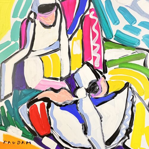 Two talking sisters van Daniel PAUGAM, Schilderij te koop op Singulart