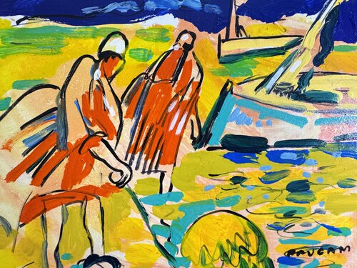 Pêche à pied de Daniel PAUGAM, Pintura a la venta en Singulart